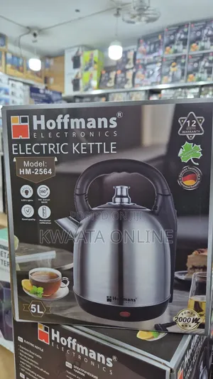 Hoffmans 5l Electric Kettle (Hm-2564) — Big Capacity. Fast Boil