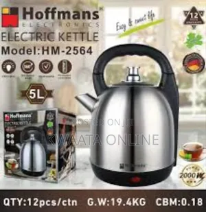 Hoffmans 5l Electric Kettle (Hm-2564) — Big Capacity. Fast Boil