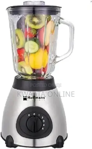 1.5l Hoffmans 800w 2 in 1 Blender High Speed Dry Grinder Hm-9209