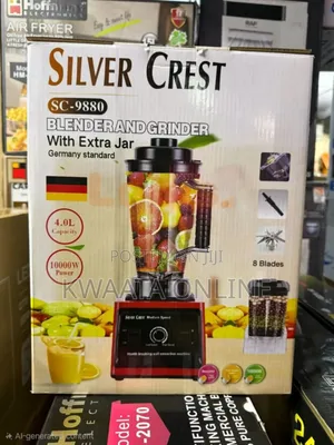 Silver Crest Commercial 4l Blender Grinder – 10000w Heavy-Duty