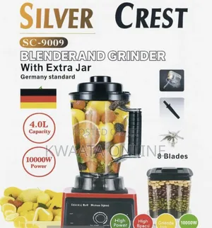 Silver Crest Commercial 4l Blender Grinder – 10000w Heavy-Duty