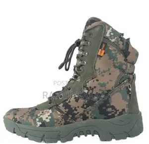 Men’S Army Green Comfort Camouflage Tactical Desert Boots
