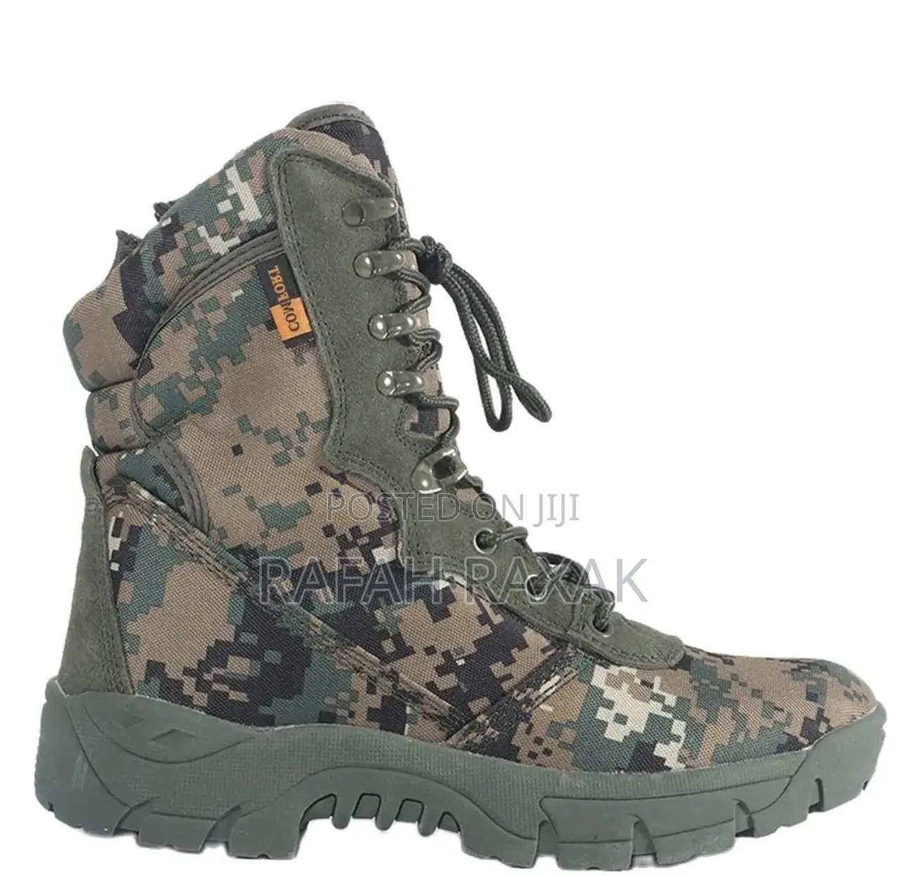 Men’S Army Green Comfort Camouflage Tactical Desert Boots
