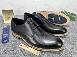 Men’S Black Franco Banetti Formal/Gentle Oxford Shoes
