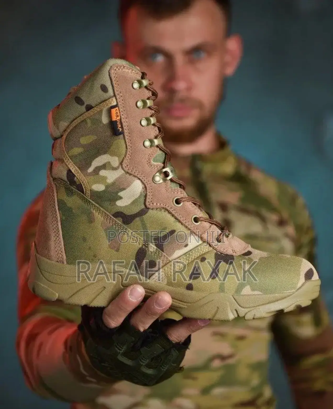 Men’S Classic Cordura Camouflage Combat Tactical Desert Boots