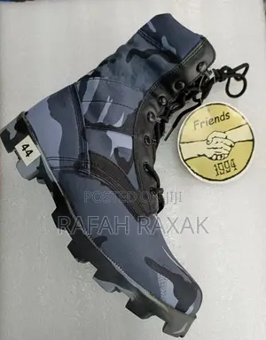 Original Men’S Blue Pattern Military Camouflage Tactical Desert Boots
