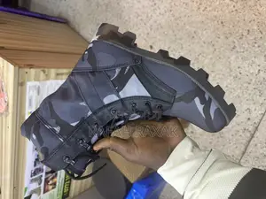 Original Men’S Blue Pattern Military Camouflage Tactical Desert Boots