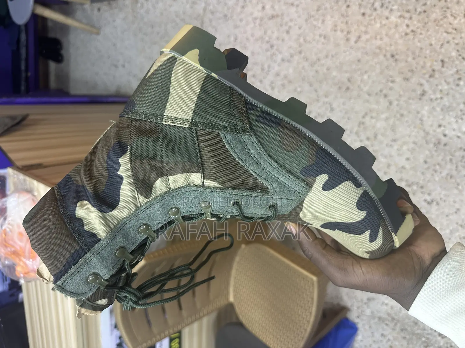 Men’S Siwar Camouflage Military Tactical Desert Boots