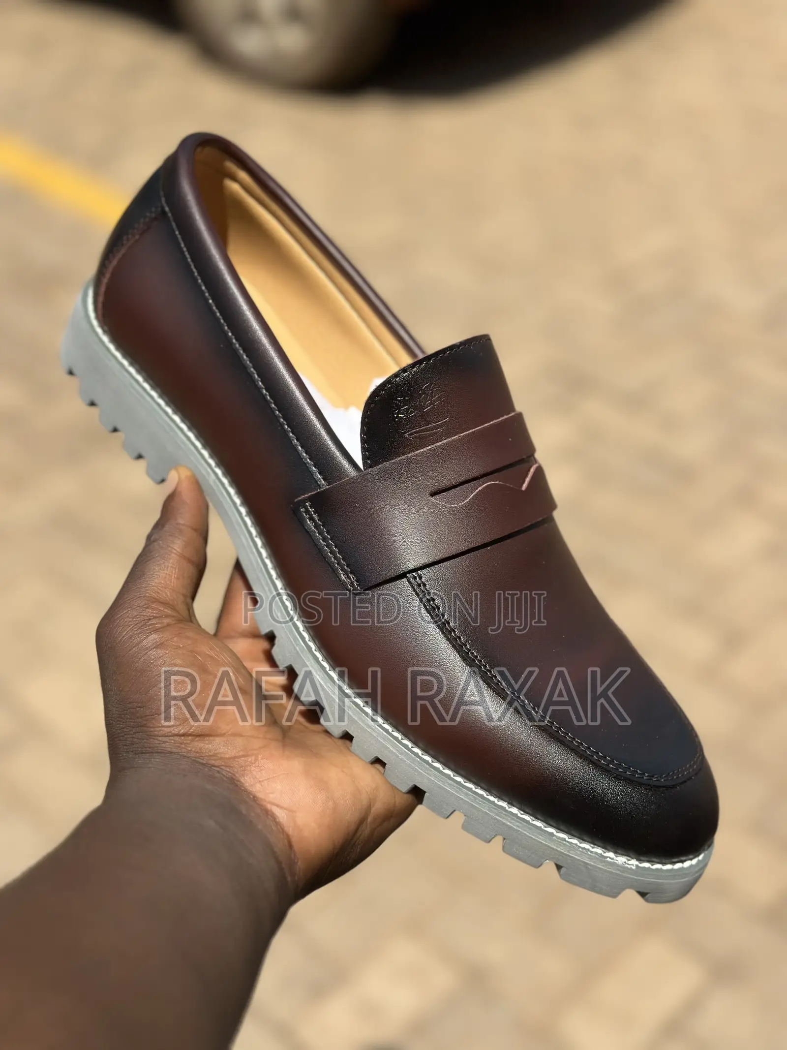 Men’S Classic Brown Timberland Leather Penny Loafers