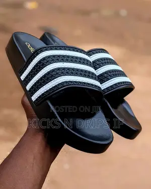 Men’S Adidas-Style Slide Sandals