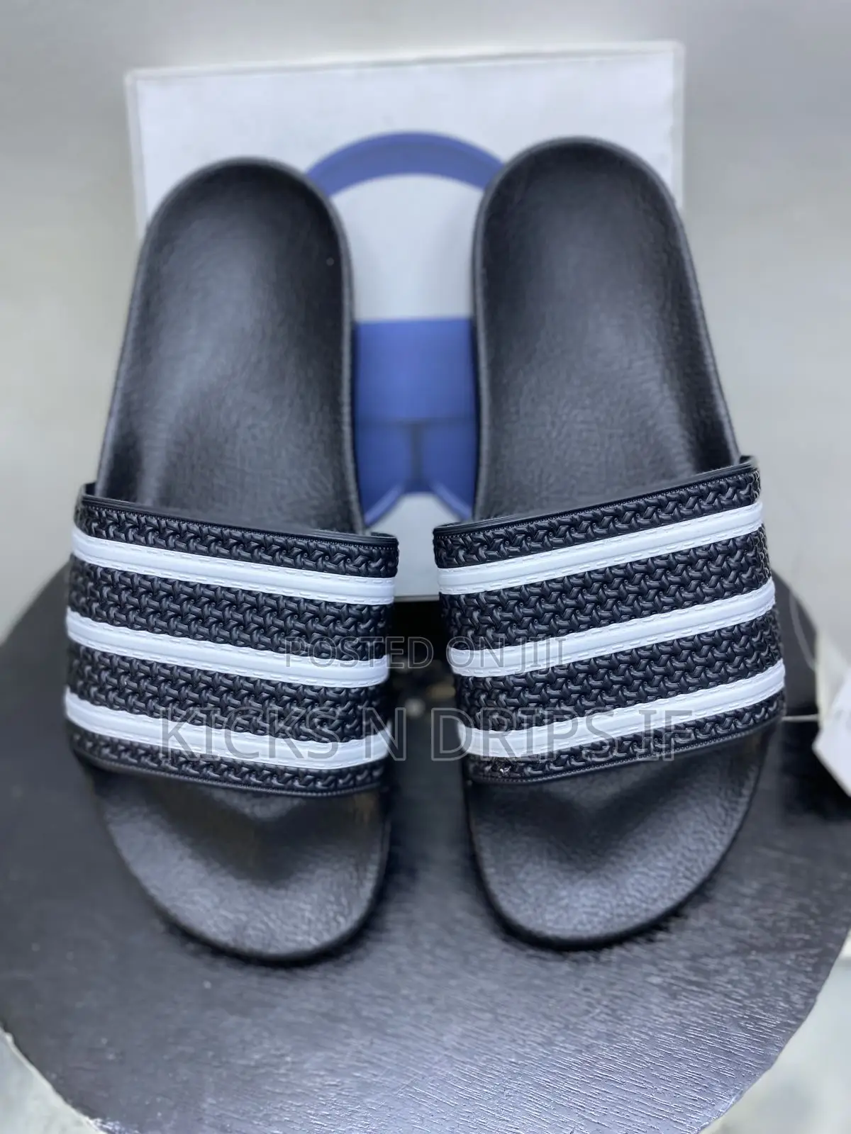 Men’S Adidas-Style Slide Sandals