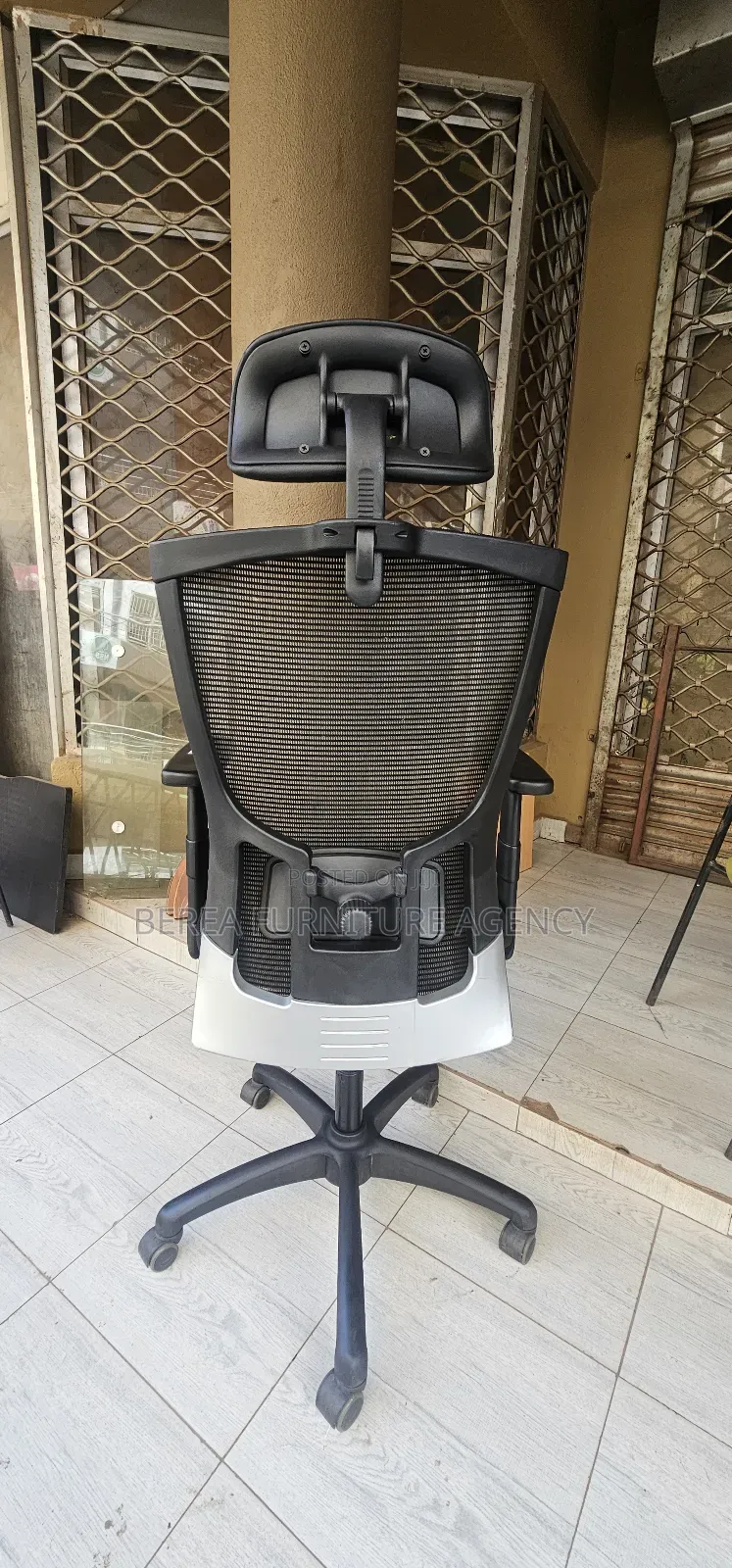 Mesh Office Chair (Adjustable Headrest, Armrests, Back Support)