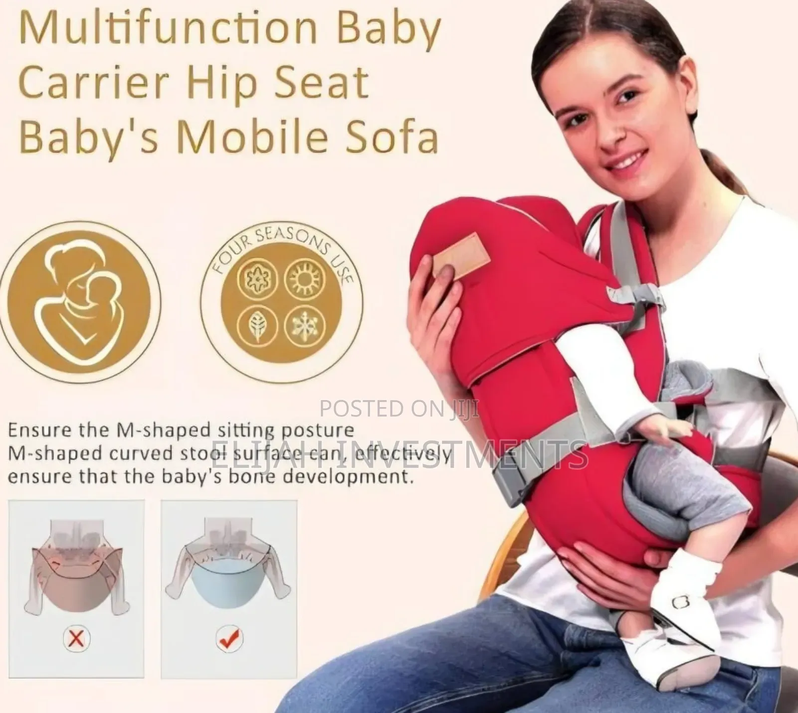 Multifunctional Large Baby Carrier
