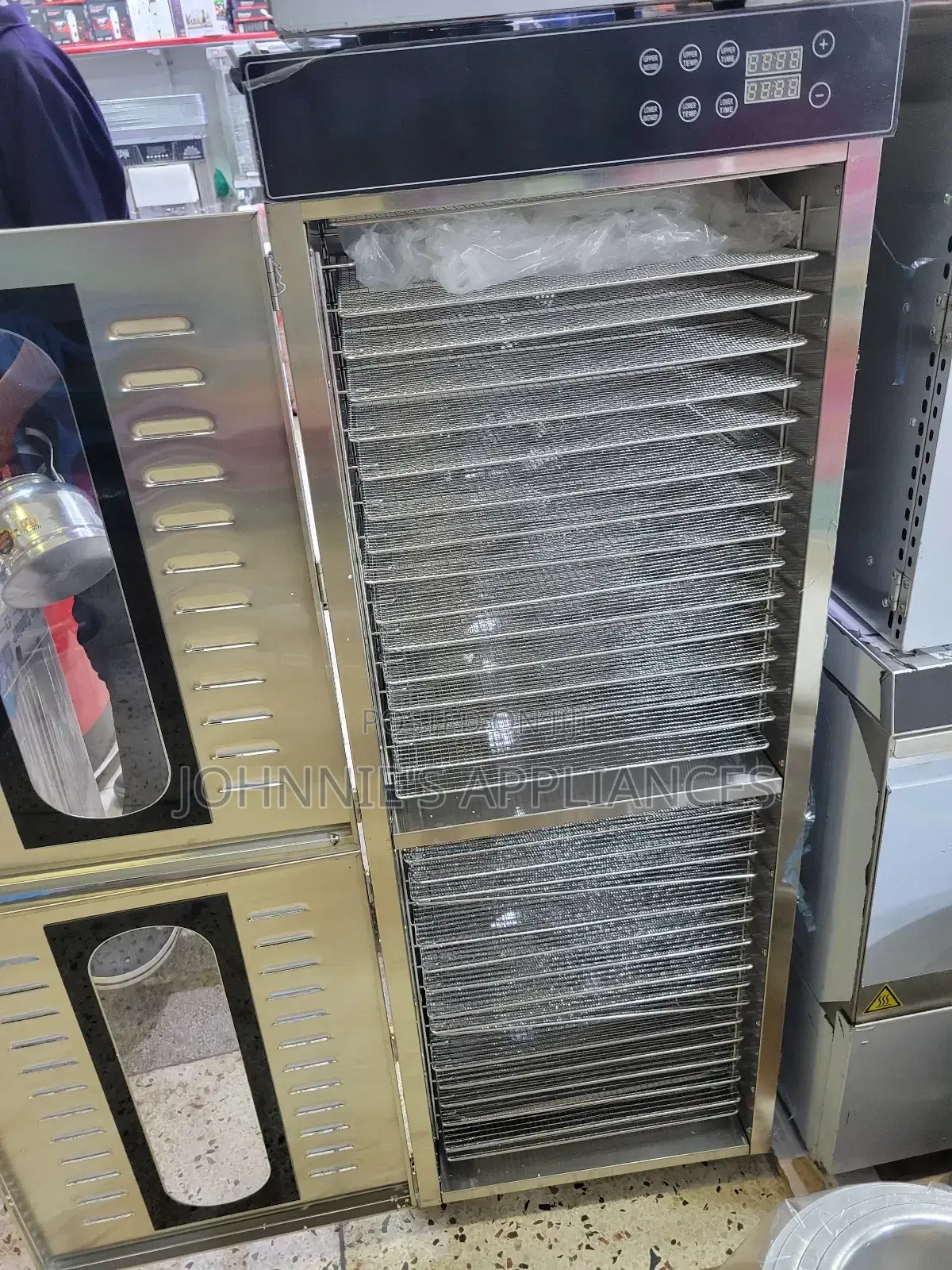Commercial Stainless Steel Food Dehydrator Cabinet With 32 Trays Heavy