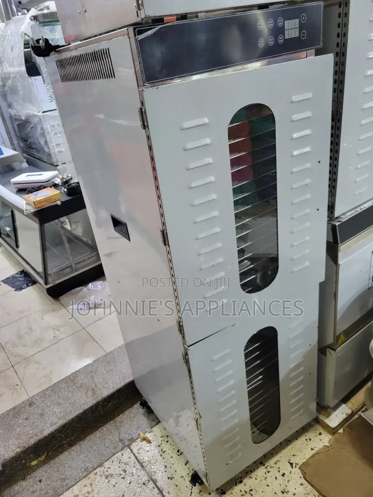 Commercial Stainless Steel Food Dehydrator Cabinet With 32 Trays Heavy