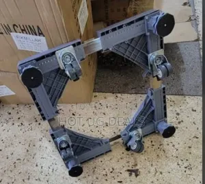 Adjustable Washing Machine And Fridge Stand Trolley 56*56cm