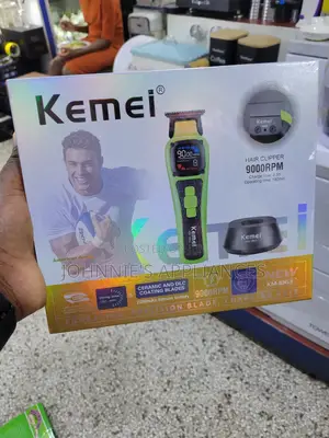 Kemei Km-1863 Professional Electric Hair Clipper – 9000rpm Cordless