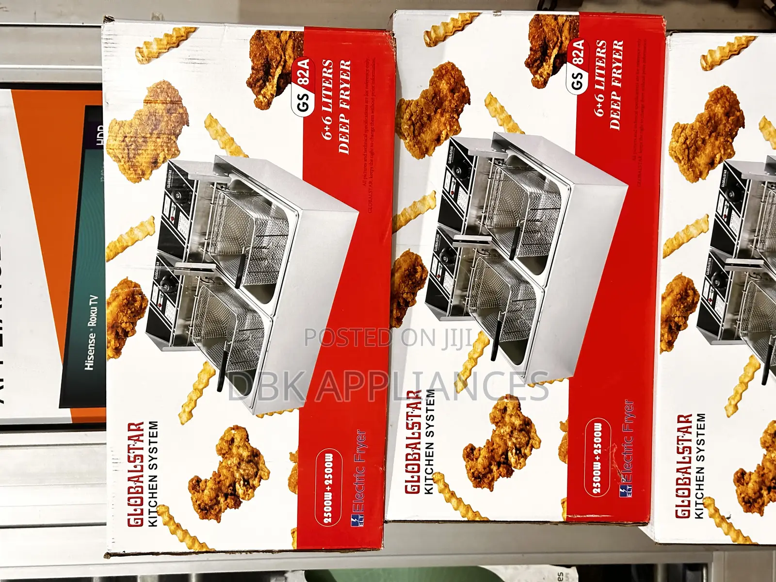 Commercial Electric Fryer 6*6l Global Star Brand New