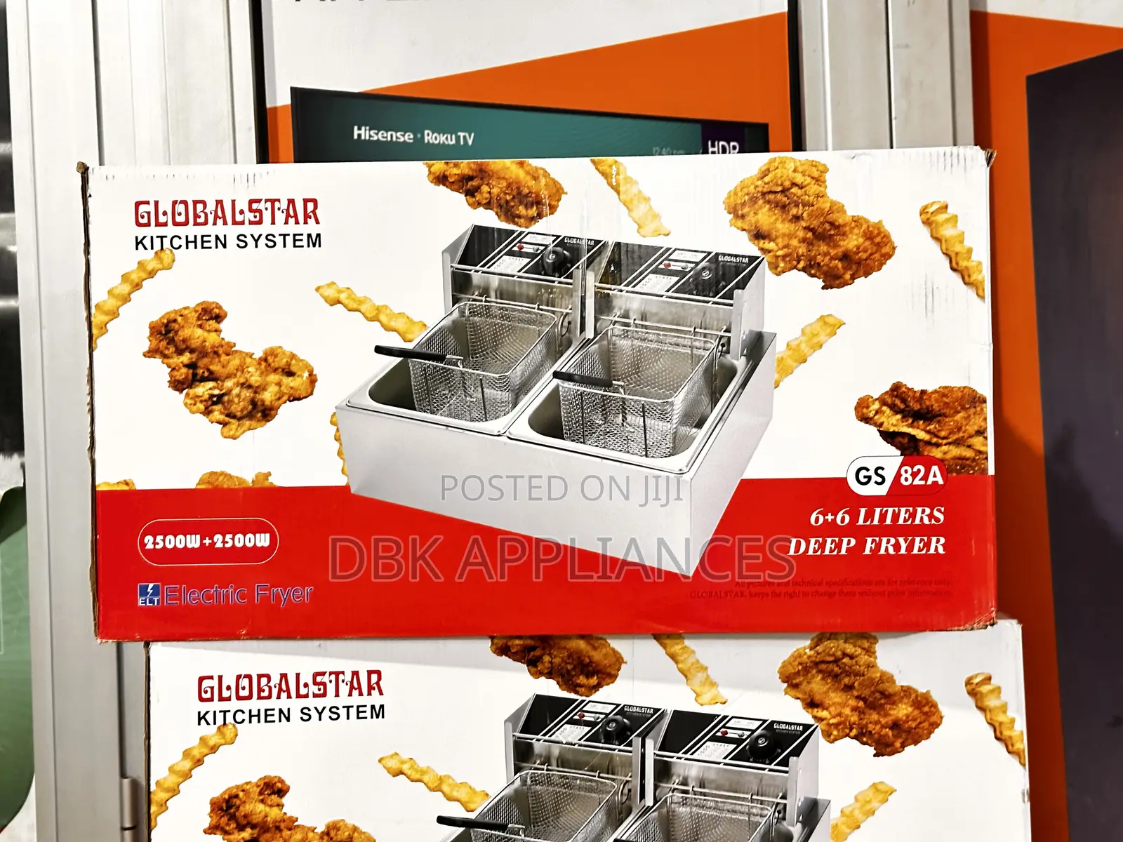 Global Star Electric Fryer 6*6l at Affordable Price