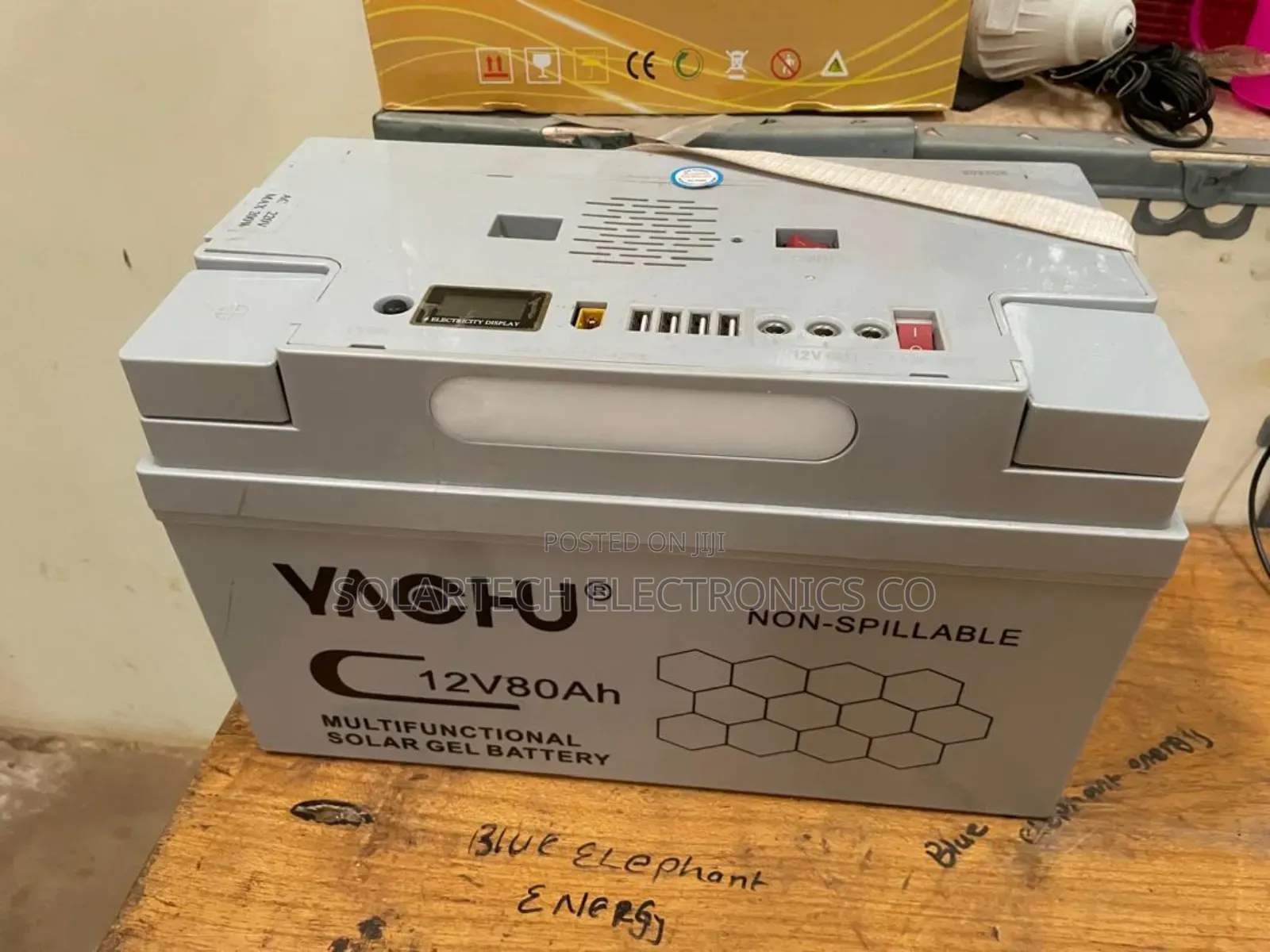 Yachu 12v 80ah Plug-and-Play Solar Gel Battery