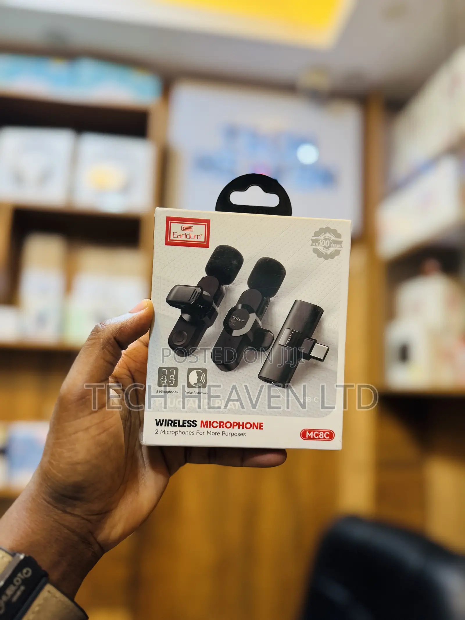 Earldom Wireless Lavalier Microphone One for Two Bt Outdoor