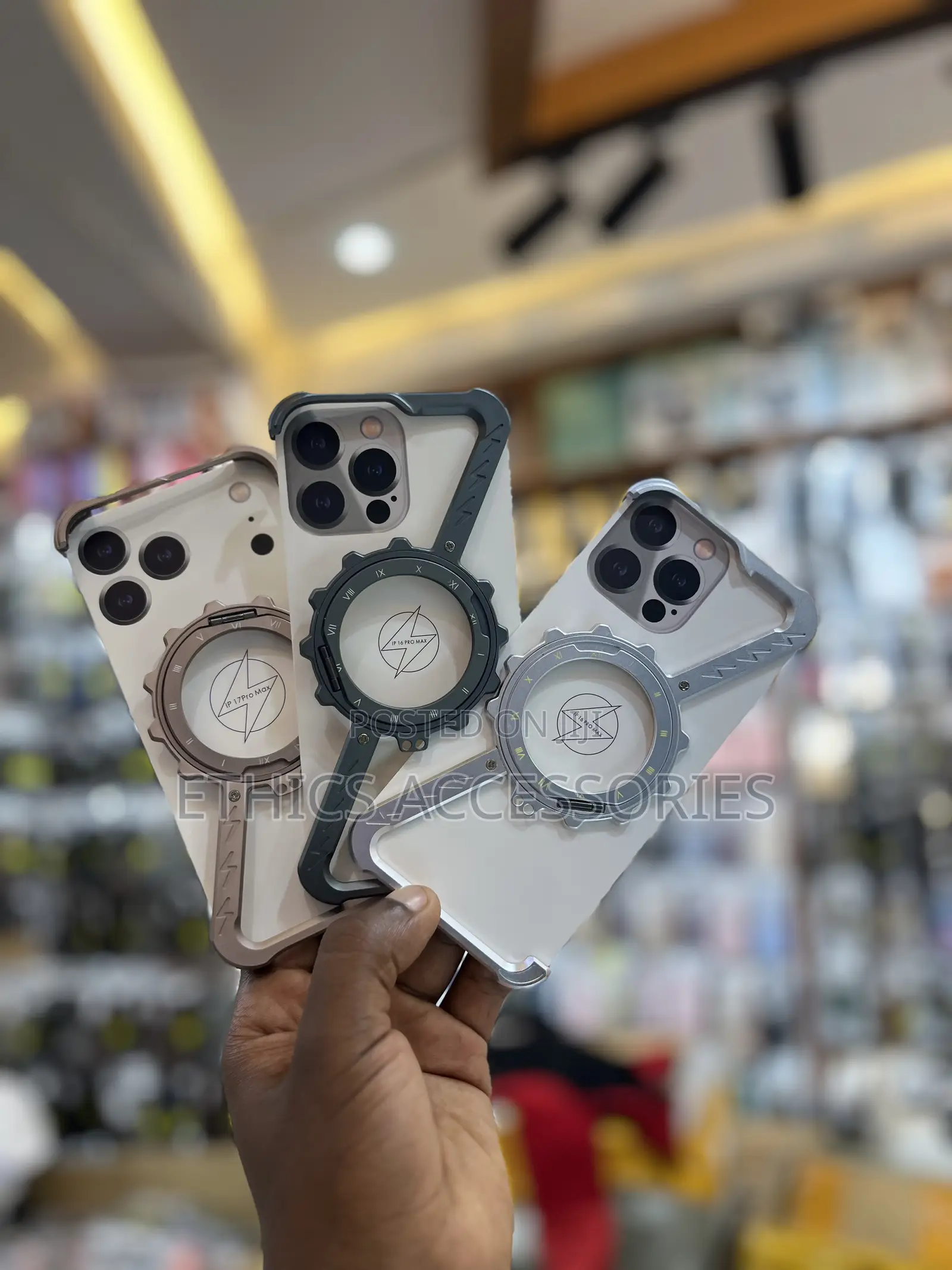 Z-Shaped Metal Phone Cases