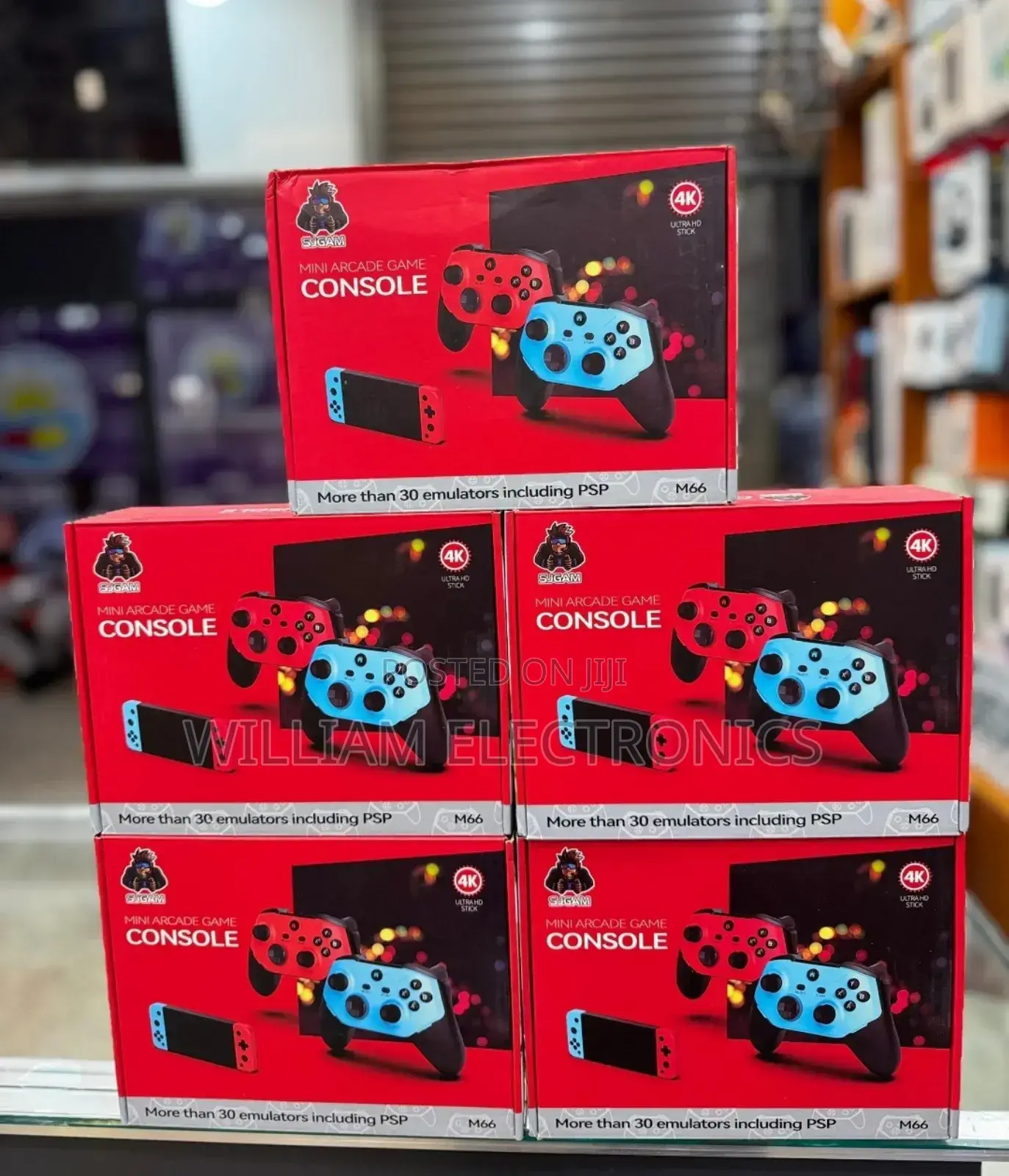 M66 64g Wireless Game Stick Retro Games Dual RGB Controllers