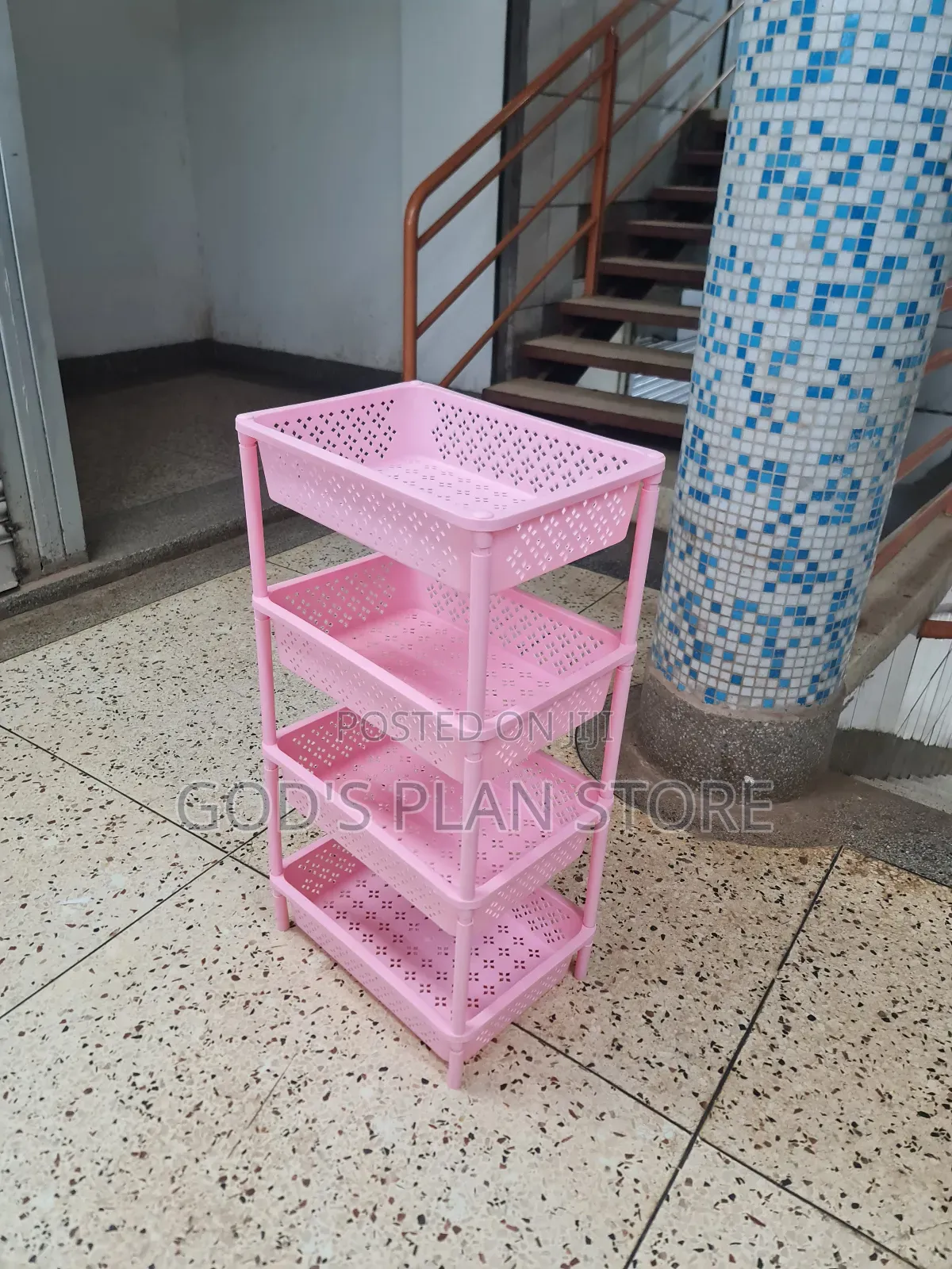 4 Layer Plastic Fruits /Vegetables Basket Holder