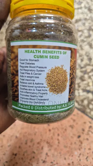 Cumin Seed Natural Whole Dietary Supplement Blood Pressure Suppressant