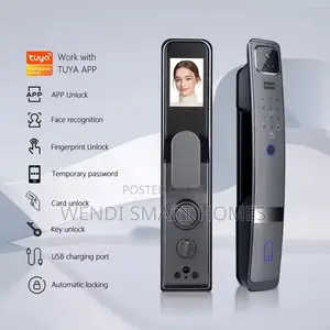 Palm Tuya Smart Door Lock With Camera, 3d Facial Recognition