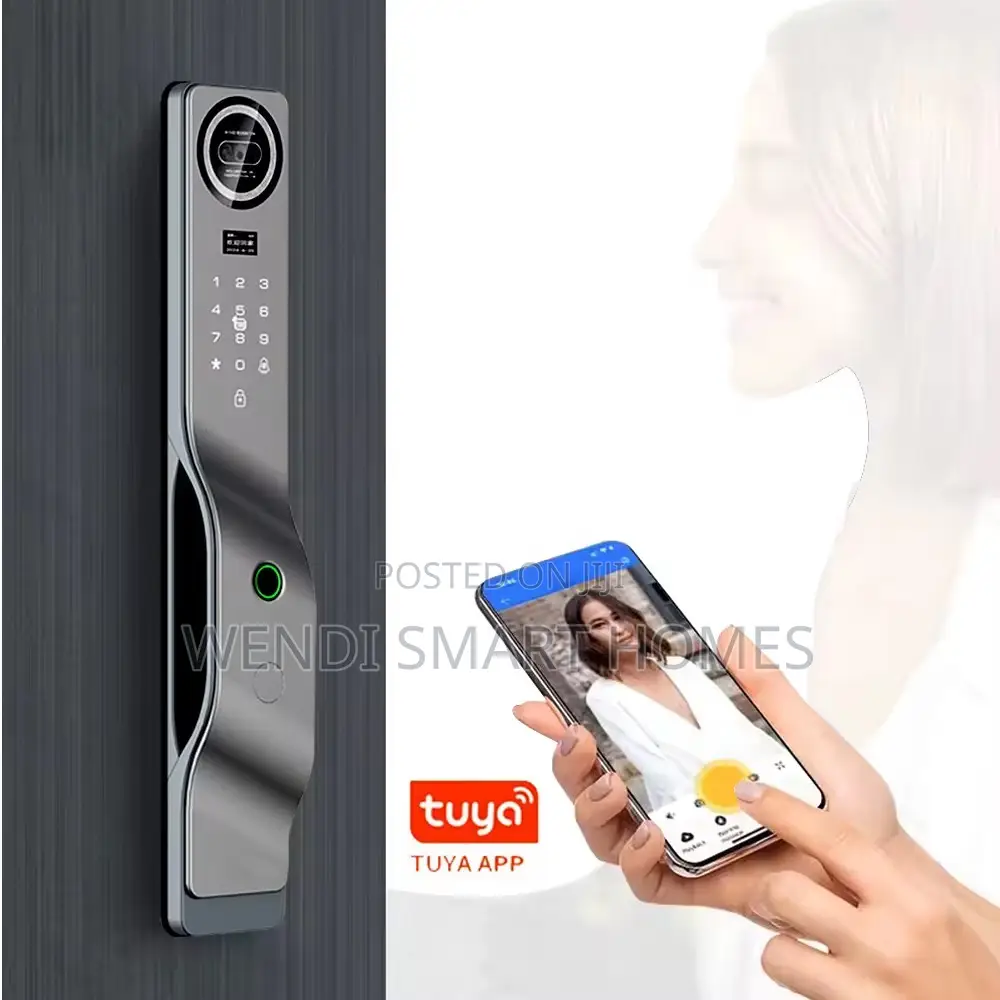 Tuya 3d Smart Lock Camera, Password, App, Fingerprint, Card, Face Id