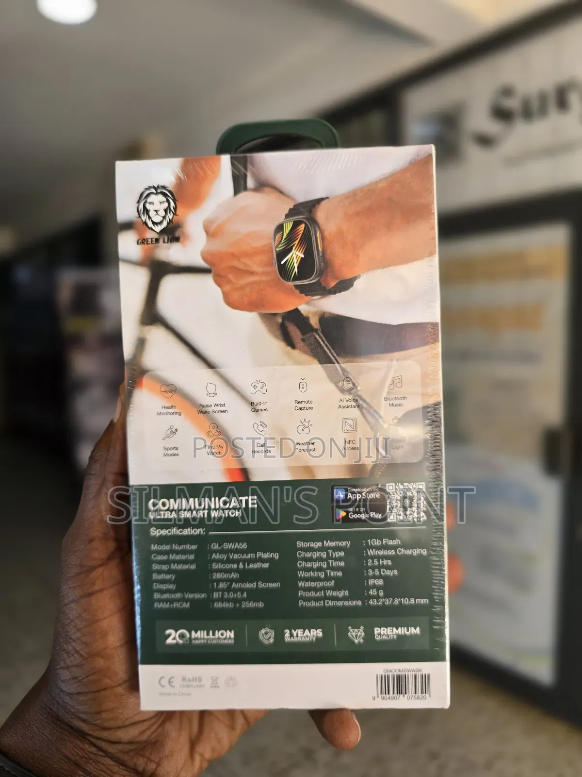 Green Lion Communicate Watch With Whatsapp