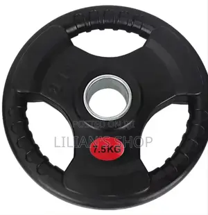 7.5 Kg (16 Lb) Rubber-Coated Olympic Weight Plate