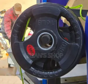7.5 Kg (16 Lb) Rubber-Coated Olympic Weight Plate