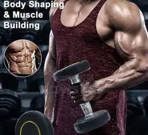 Kqiang 5 Kg Rubber-Coated Dumbbells.