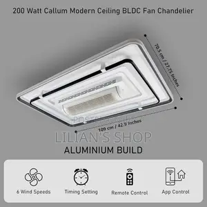 Modern Ceiling Bladeless Fan Chandelier