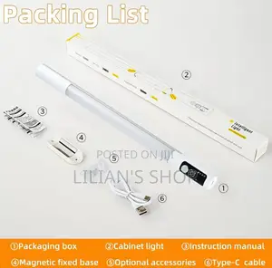 Motion Sensor Rechargeable Cabinet Light Bar
