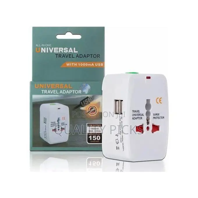 Techgadget All in One Universal World Travel Adapter/