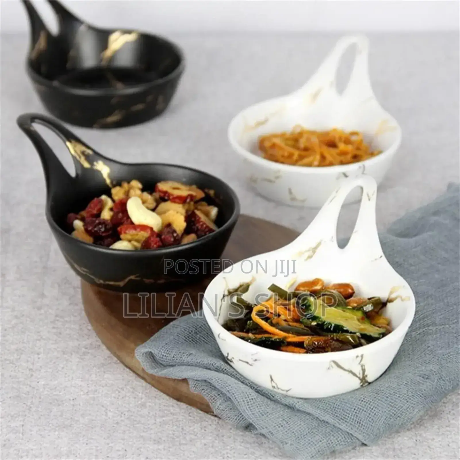 6pcs Small Round Soup Dessert Plates