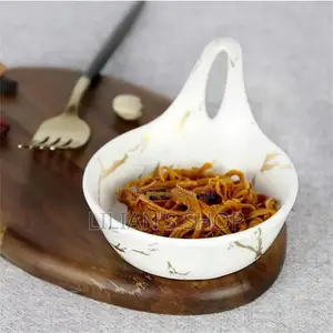 6pcs Small Round Soup Dessert Plates