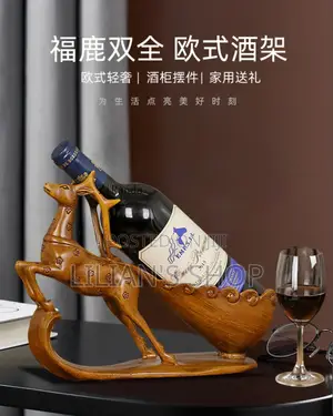 Deer-Shaped Wine Bottle Holder
