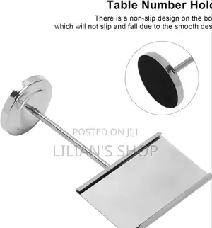 Stainless Steel Table Number Holder.