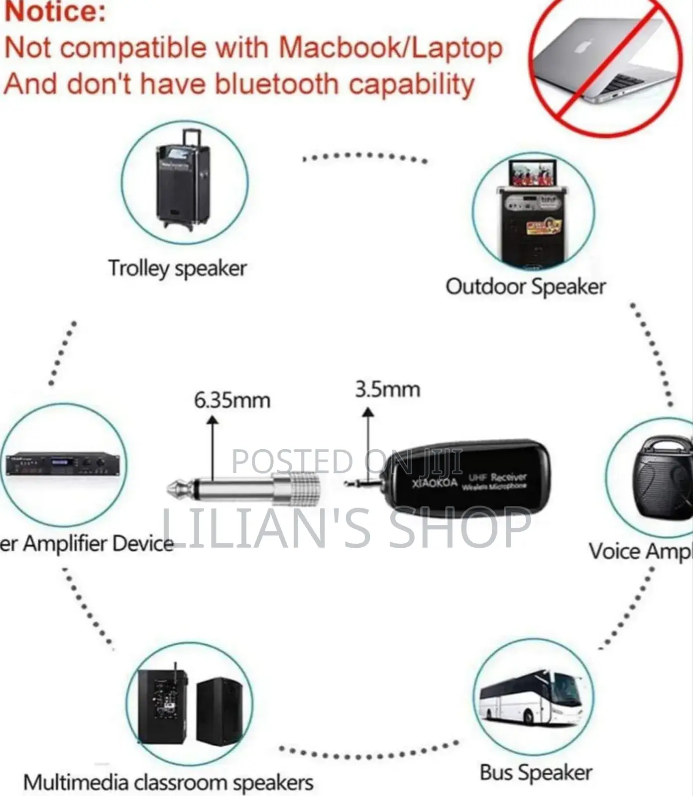 Rechargeable Wireless Headset Microphone
