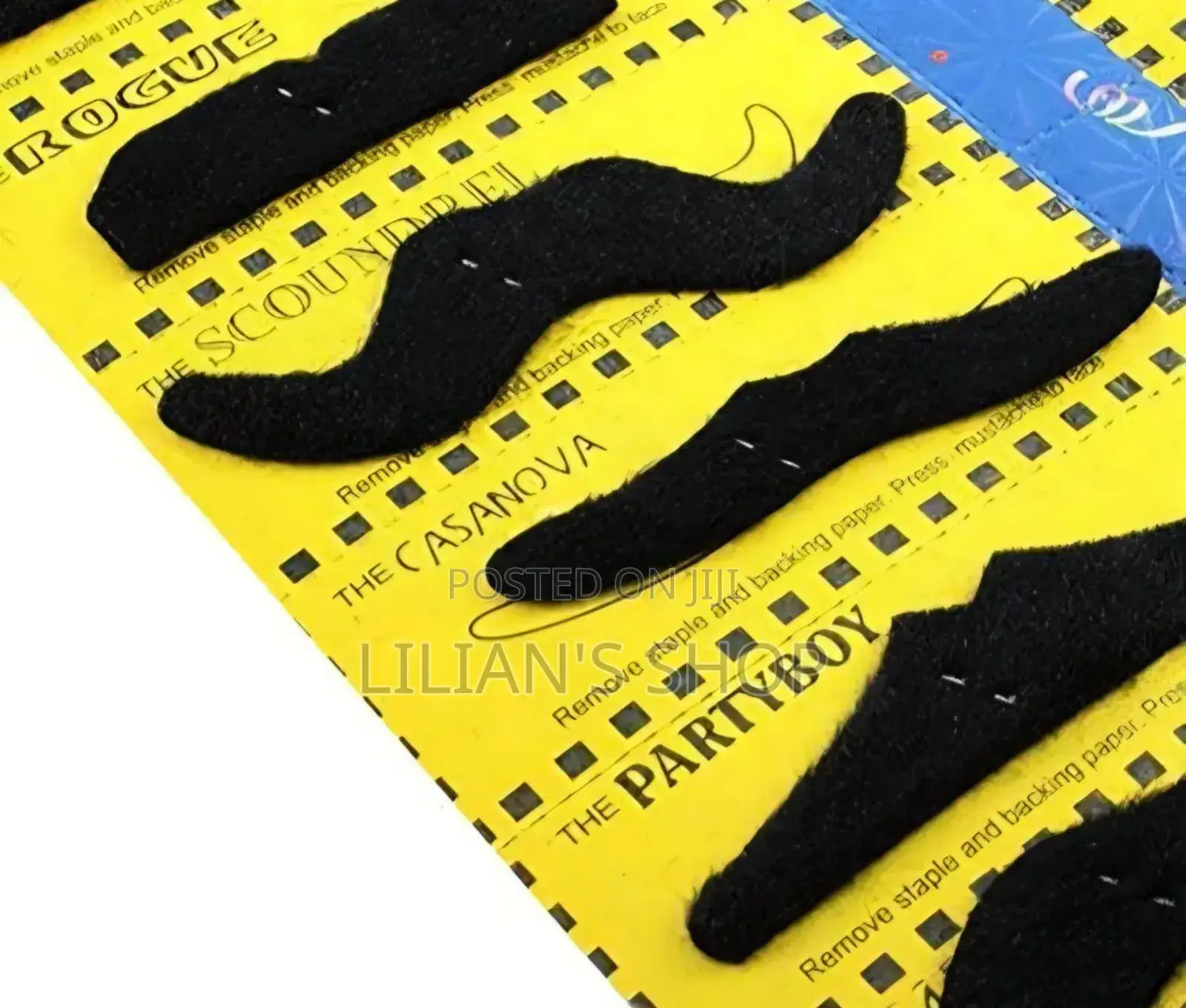 Self-Adhesive Fake Mustaches for Costume Parties and Events