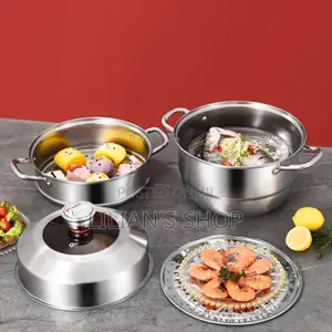 30cm Stainless Steel 3-tier Food Steamer With Timer