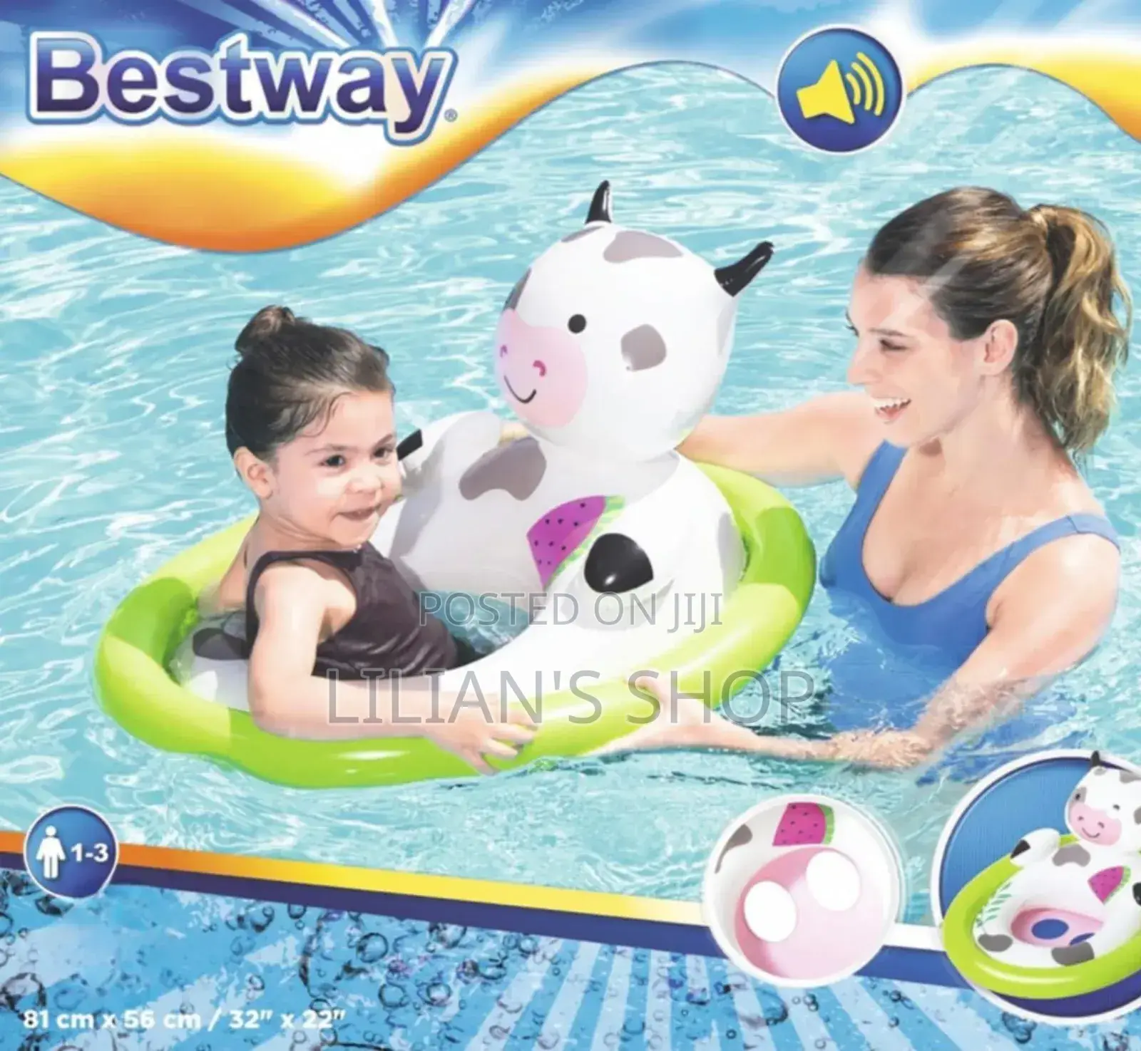 Bestway Lil' Animal Baby Pool Float(1-3years)
