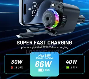 Starlight Retractable Car Charger With Aromatherapy