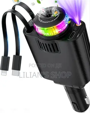Starlight Retractable Car Charger With Aromatherapy