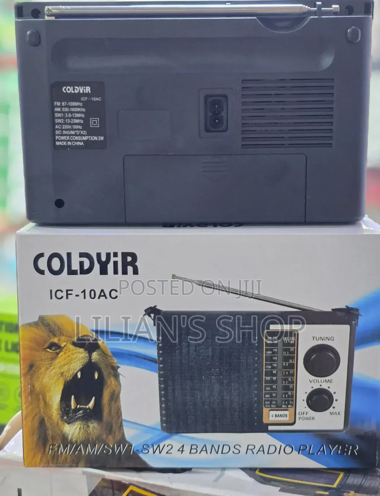 Coldyir Icf-10ac Portable 4-Band Radio.
