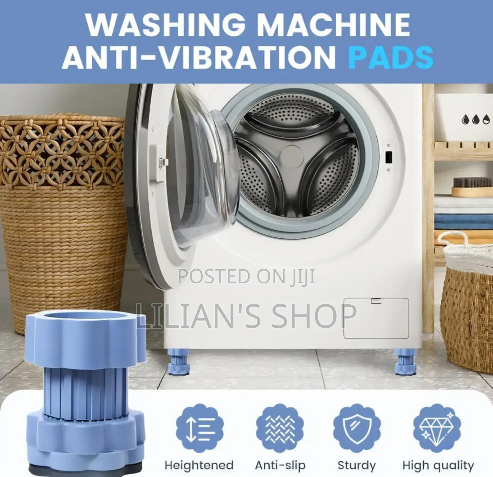 Universal Heightening Pad for Washing Machine/Fridge Base